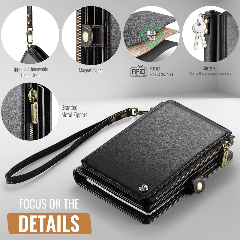 ASAPDOS Passport Holder Wallet Case Wallet for Men Women Black - Image 3